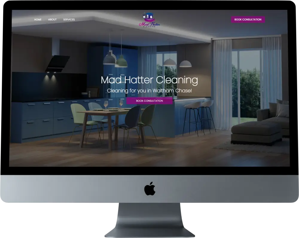 Mad Hatter Cleaning portfolio item.